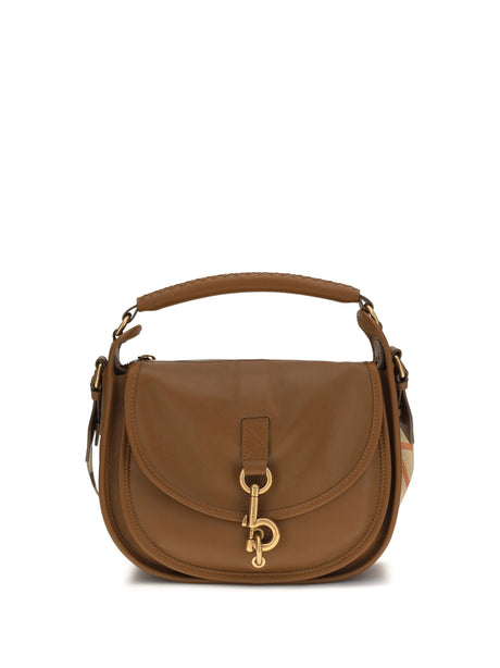 Burberry Small B Clip Crossbody Bag - Hazel