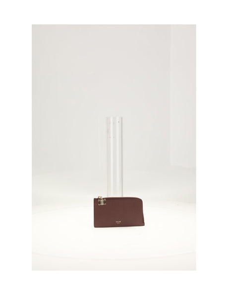 Celine LONG ZIPPED CARD HOLDER - Syrah