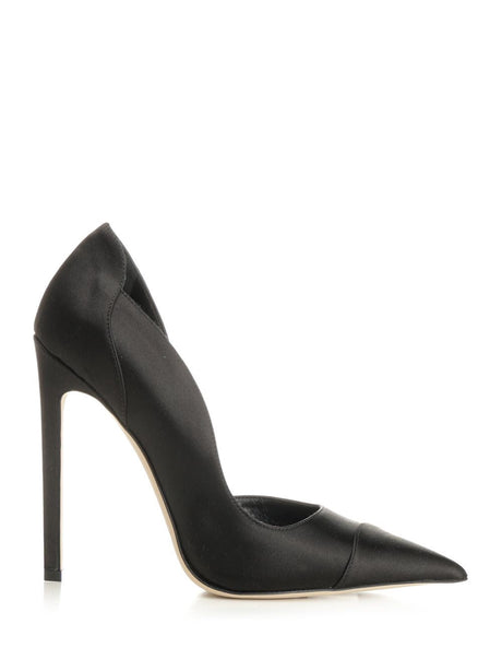 Jimmy Choo Brigitte Pumps In Black Satin