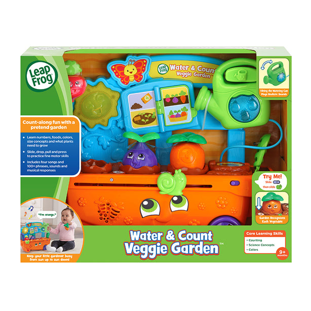 LeapFrog Water and Count Veggie Garden | Pretend Play | Role Playing Toy | 9 months+