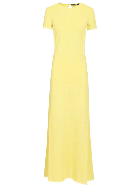 Jacquemus Maxi Dress La Robe Maille - Yellow
