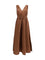 Brunello Cucinelli Cotton poplin Dress Precious Shoulder Detail - Firebrick