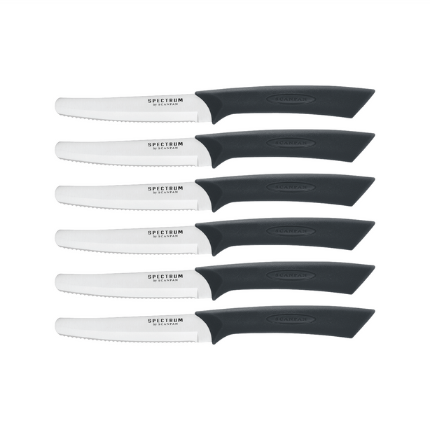 Spectrum by Scanpan 6pc. Steak Knife Set, Black (Local Delivery Only)
