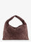 Bottega Veneta Hop leather shoulder bag with Intrecciato effect - Fondan M Brass
