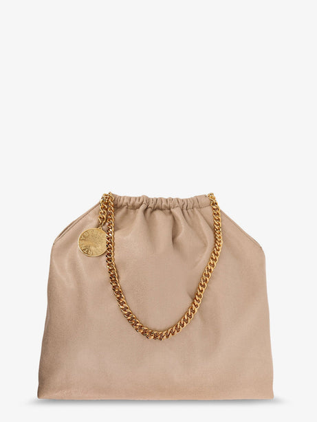 Stella Mccartney Falabella shoulder bag with metal drawstring - Butter/Cream