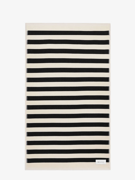 Ami Paris Cotton beach towel - Noir/Blanc Creme