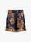Zimmermann Aster Relaxed Silk Bermuda Shorts - Navy Jacobean