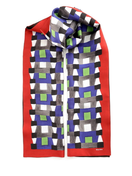 Miu Miu Geometric Scarf - Multi