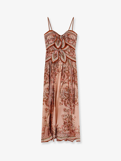 Zimmermann Aster Scarf silk dress - Pinkpaisley