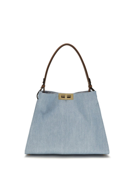 Fendi Medium Way Handbag - Denim Ch+Sellier+Os