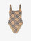 Burberry Nylon one-piece swimsuit with check print - Sand Ip Check