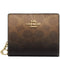 Coach Snap Wallet In Ombre Signature Canvas - Brown CEC36
