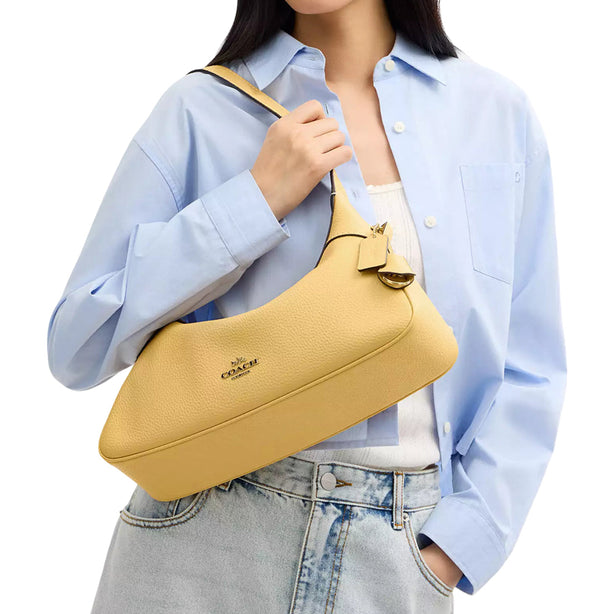 Coach Ella Small Shoulder Bag - Soft Yellow CDV36