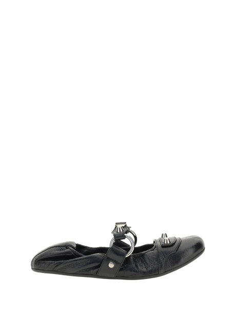 Balenciaga City Ballerinas - Black/Silver