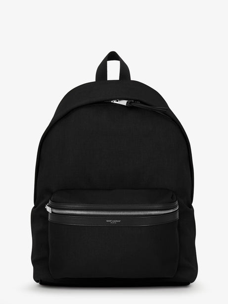 Saint Laurent Nylon and leather City backpack - Nero/Nero/Nero/Nero