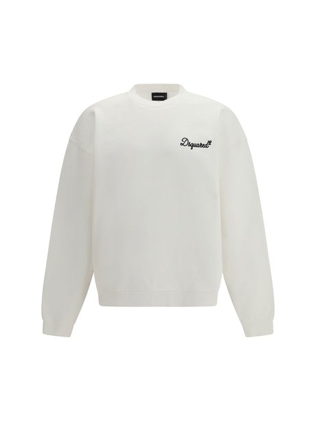Dsquared2 Logo cotton Sweatshirt - White