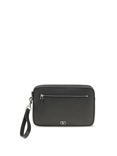 Valentino Garavani VLogo Signature Pouch - Black