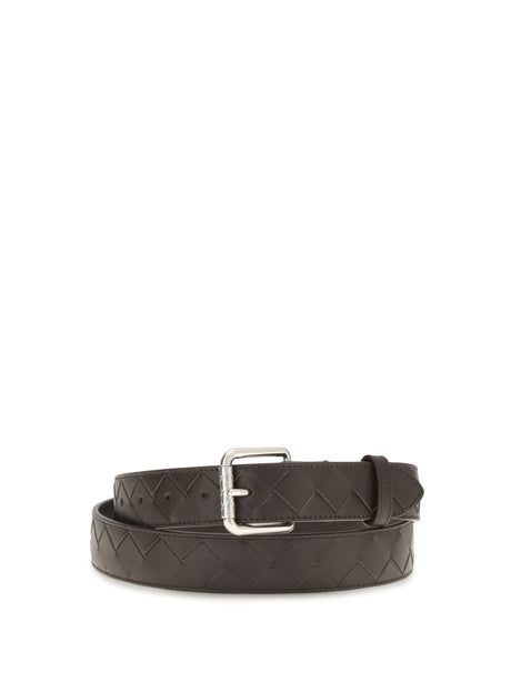 Bottega Veneta Intrecciato Belt - Fondant-Silver
