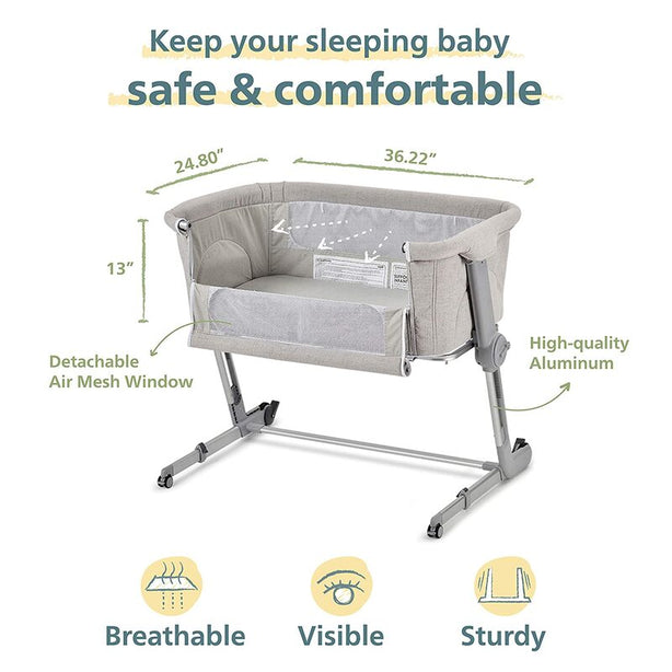 Unilove Hug Me Plus Airflow Bedside Co-Sleeper & Baby Bassinet with Mosquito Net and Carry Bag