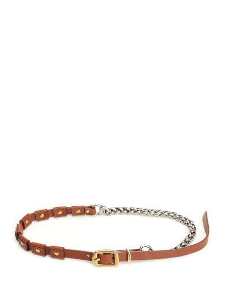 Miu Miu Chain Belt - Brown