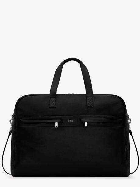 Saint Laurent Camp leather travel bag - Nero