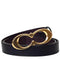 Coach Signature Buckle Belt, 25 Mm in Black/ Gold C1725 (M)