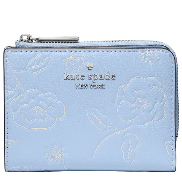 Kate Spade Floral Small L-Zip Wallet - North Star KO553