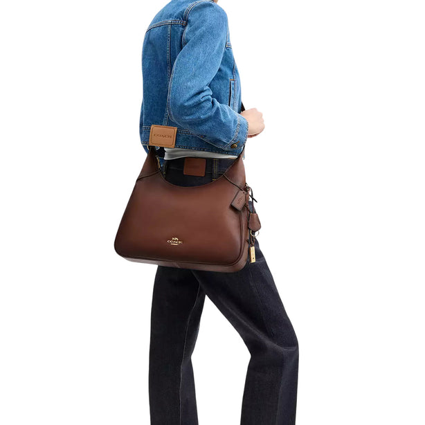 Coach Ella Shoulder Bag - Redwood CDY36