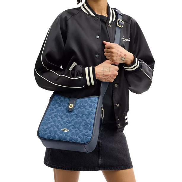 Coach Hadley Convertible Crossbody Bag In Signature Denim - Indigo CDB98