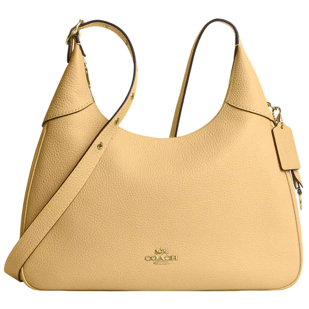 Coach Ella Shoulder Bag - Soft Yellow CCE47