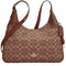 Coach Ella Shoulder Bag In Signature Chenille - Light Khaki/ Vintage Brown CCE49