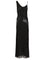 Self-Portrait Draped Dress - Black