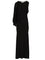 Self-Portrait One-Shoulder Long Dress - Black