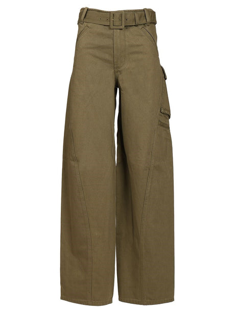Self-Portrait Cargo Jeans - Green