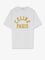 Celine Cotton T-shirt with front logo print - Opticwhiteyellowblue