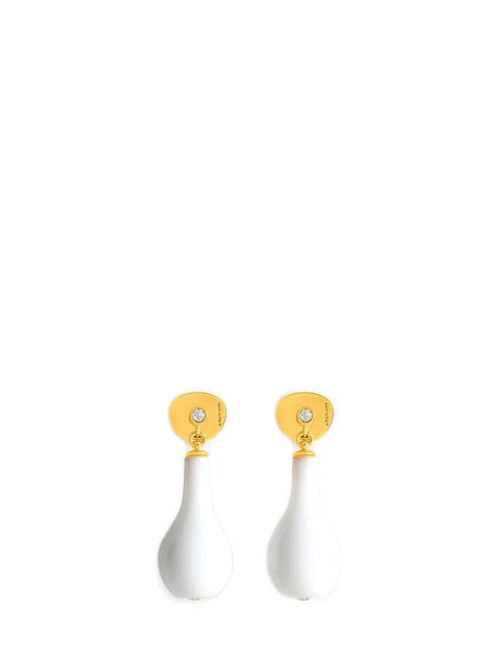 Toteme Drop Earrings - White