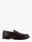 Fendi Leather loafers with metal FF logo - Chocolate Chocolate