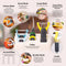 Zuutii 6-in-1 Multifunction Peeler Set