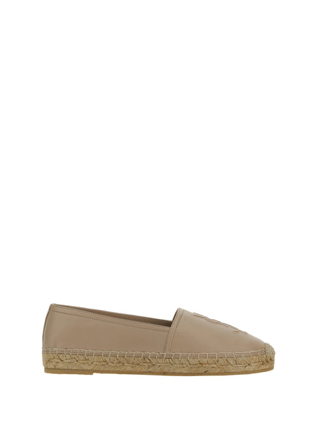 Saint Laurent Lambskin Espadrilles - Shell