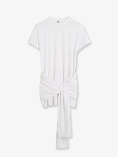 Toteme Lyocell and cotton blend T-shirt - White