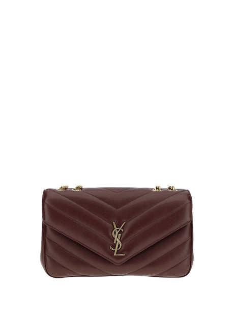 Saint Laurent LouLou Shoulder Bag - Lt Hot Wine