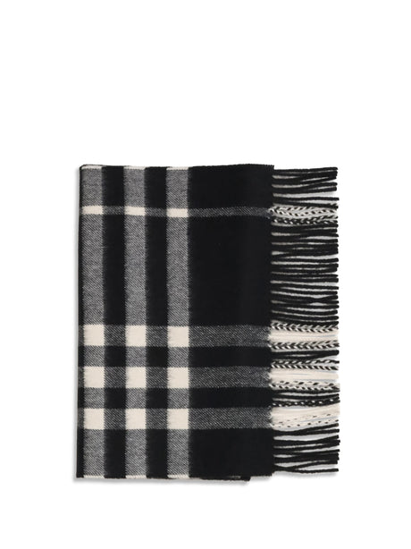 Burberry Embroidered cashmere Scarf - Black/Calico