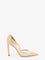Jimmy Choo Brigitte voile and suede décolleté - Chai
