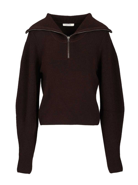 Lemaire Zip-Up Sweater - Viola