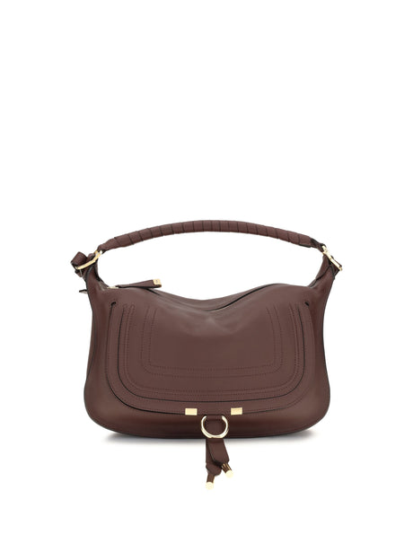 Chloé Marcie small Shoulder Bag - Dark Velvet