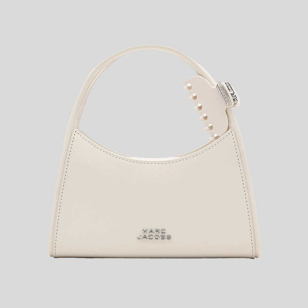 MARC JACOBS The Glam Claw Clip Crossbody Bag Cotton White RS-2P5HCR010H02