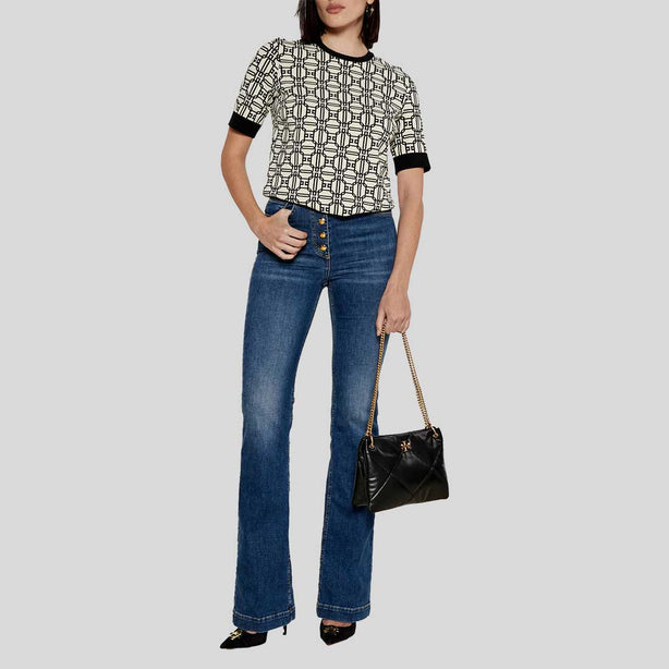 TORY BURCH Small Kira Diamond Quilt Shoulder Bag Black RS-161885