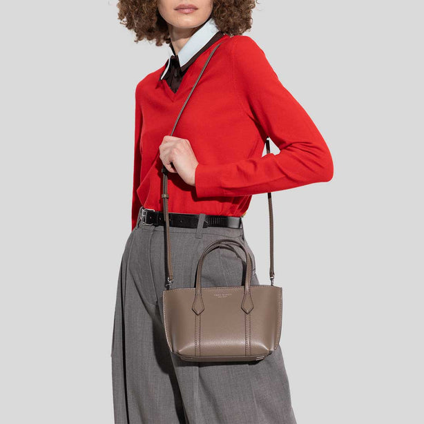 TORY BURCH Mini Perry Tote Wild Mushroom RS-175548