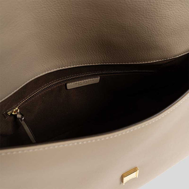 TORY BURCH Large Charlie Shoulder Bag Soft Cement RS-180727
