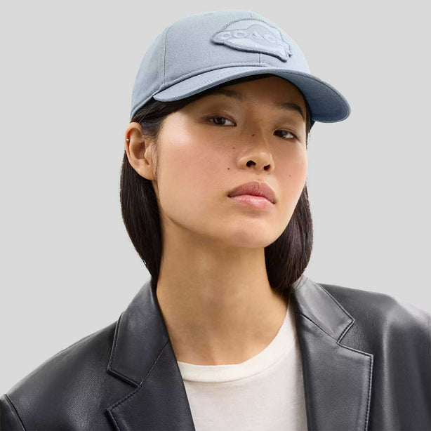 COACH Soho Flat Brim Baseball Hat Sea Mist RS-CCQ59